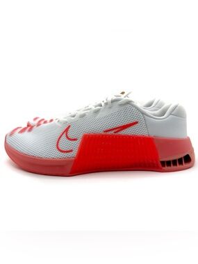 Nike Metcon 9 Workout Sneakers Womens Size 9 Shoes White Crimson DZ2537-107
